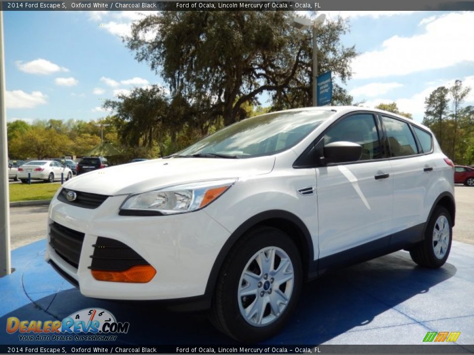 2014 Ford Escape S Oxford White / Charcoal Black Photo #1