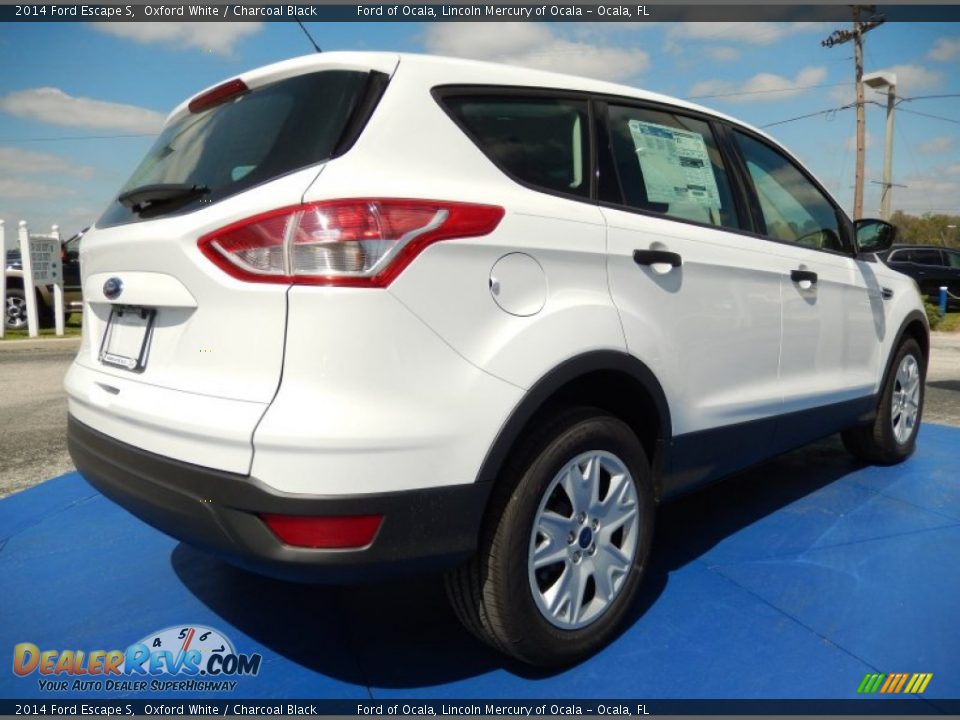 2014 Ford Escape S Oxford White / Charcoal Black Photo #3