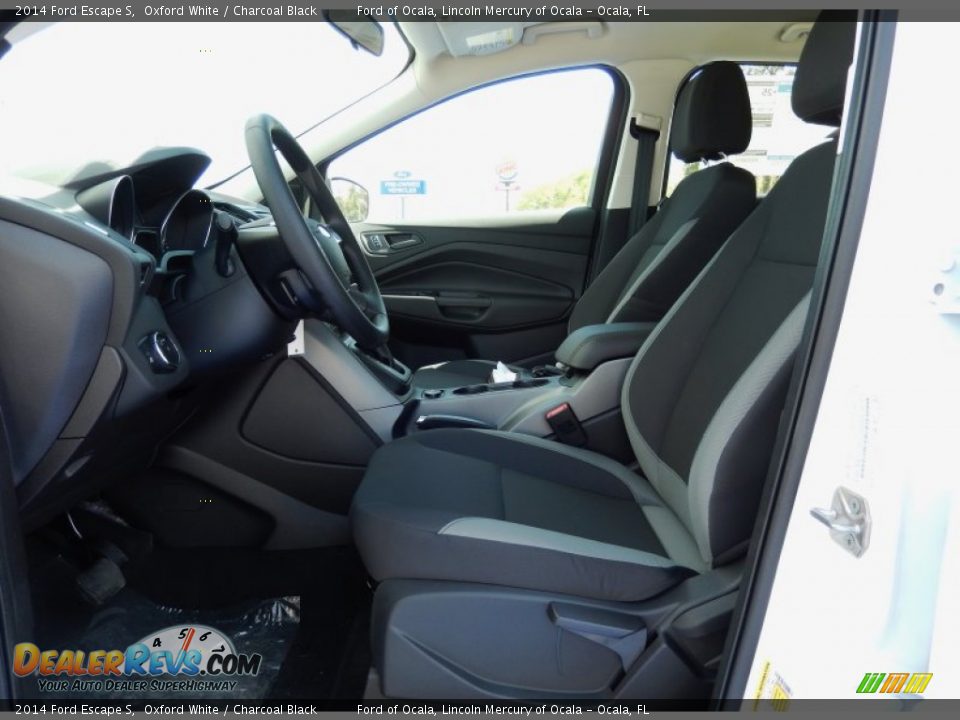 2014 Ford Escape S Oxford White / Charcoal Black Photo #6