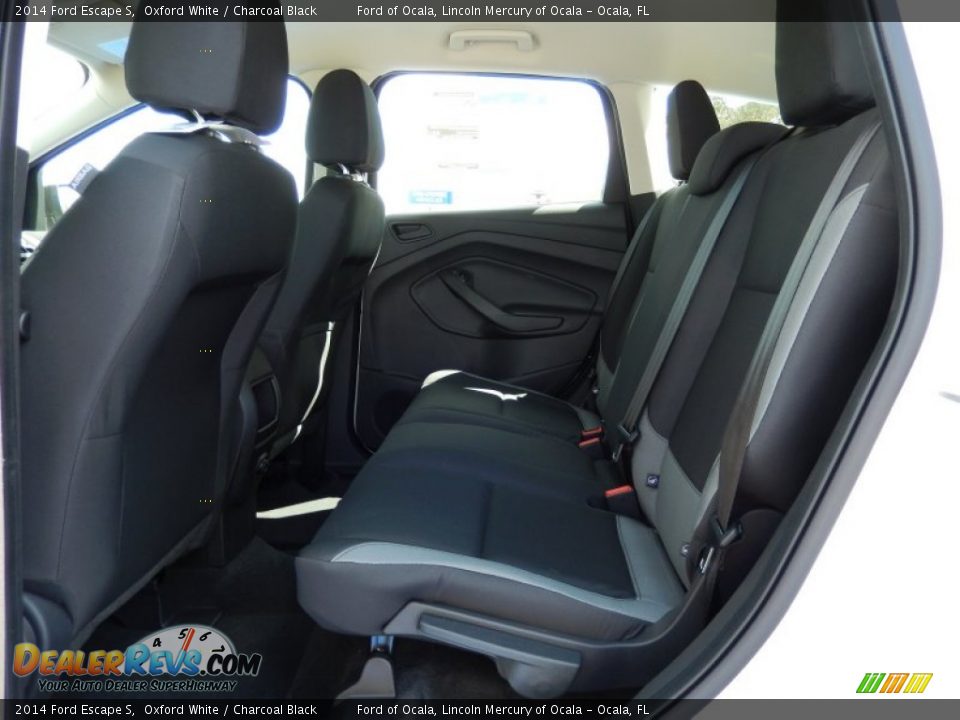 2014 Ford Escape S Oxford White / Charcoal Black Photo #7