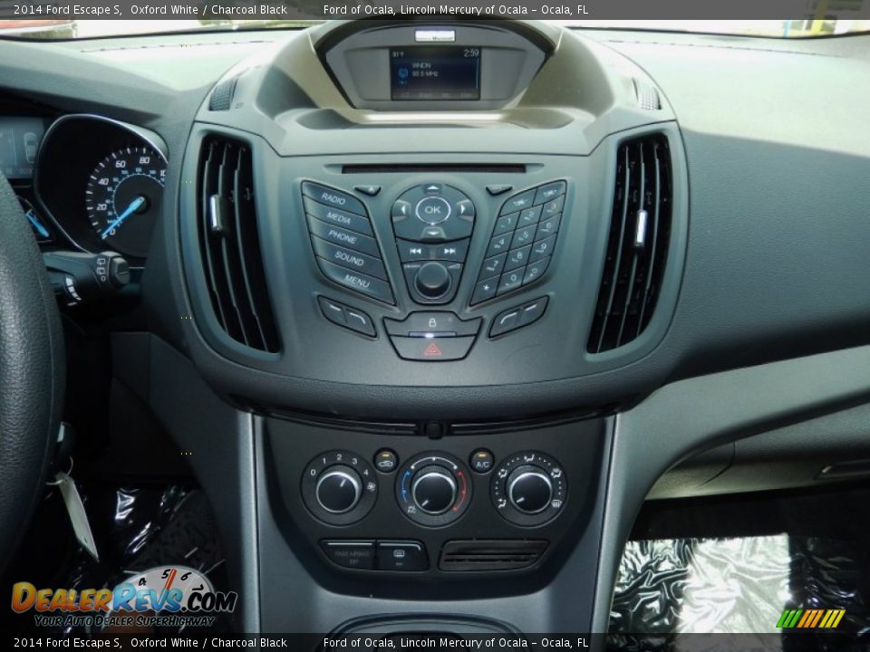 2014 Ford Escape S Oxford White / Charcoal Black Photo #10
