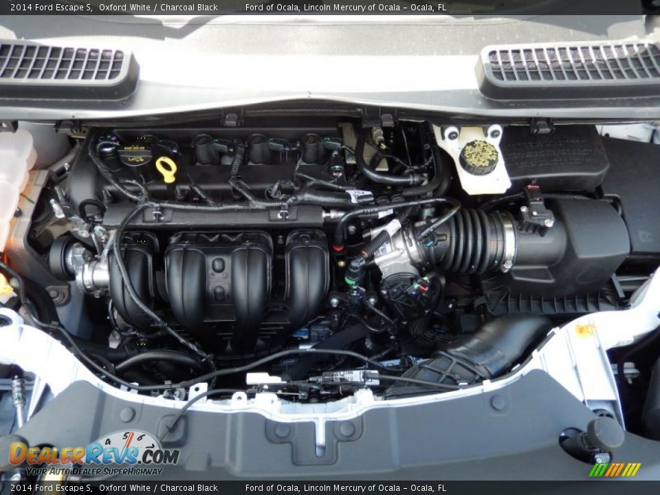 2014 Ford Escape S Oxford White / Charcoal Black Photo #11