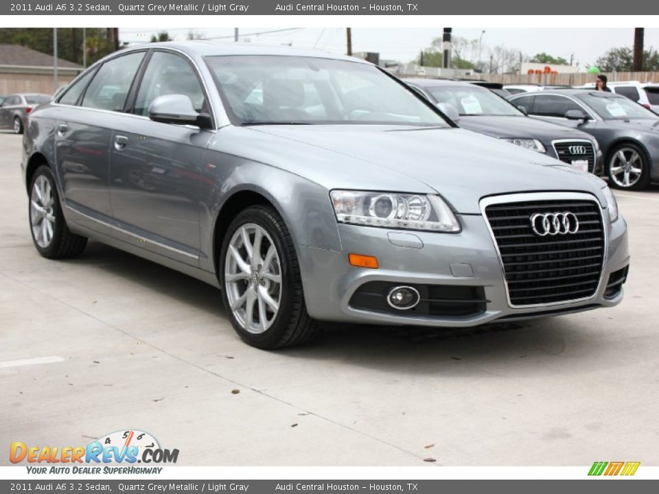 2011 Audi A6 3.2 Sedan Quartz Grey Metallic / Light Gray Photo #1