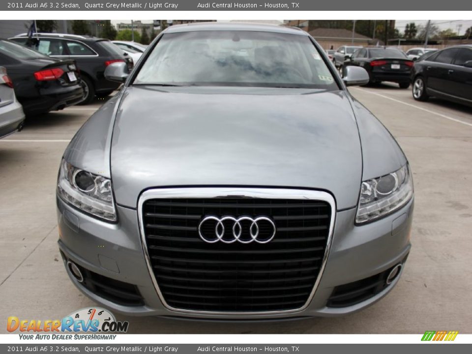 2011 Audi A6 3.2 Sedan Quartz Grey Metallic / Light Gray Photo #2