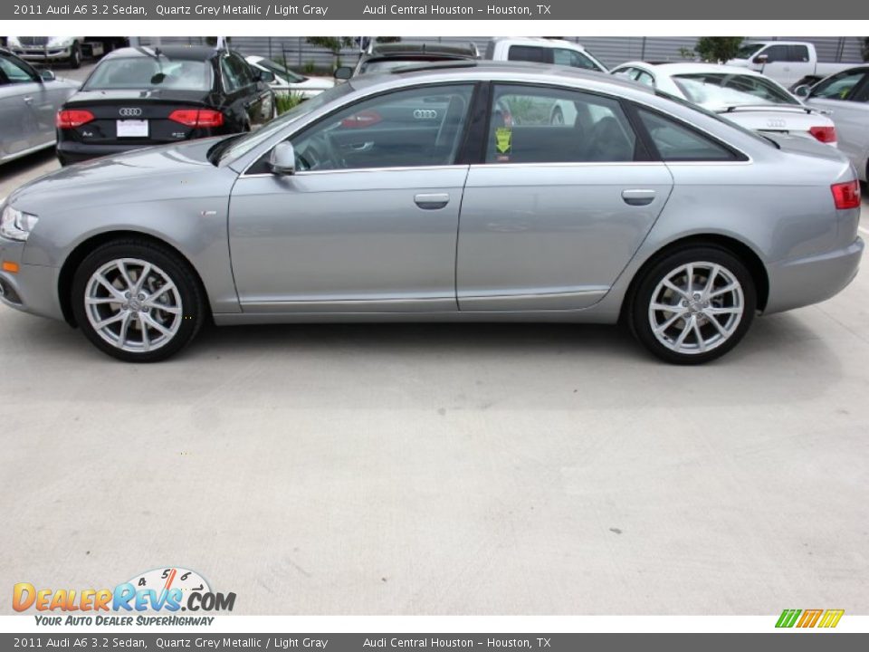 2011 Audi A6 3.2 Sedan Quartz Grey Metallic / Light Gray Photo #7