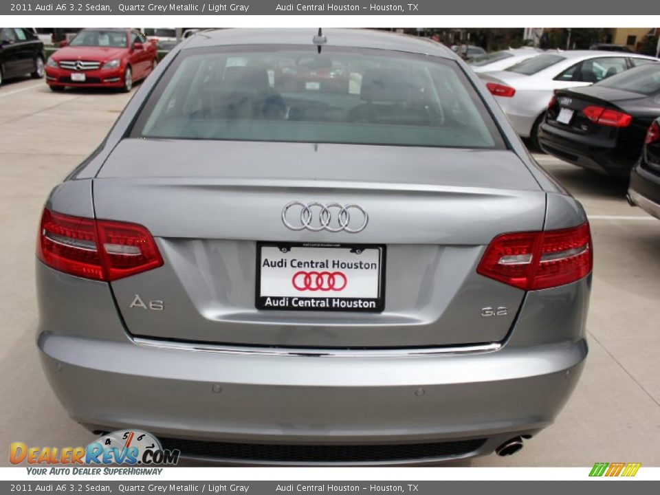 2011 Audi A6 3.2 Sedan Quartz Grey Metallic / Light Gray Photo #9