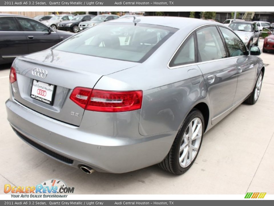 2011 Audi A6 3.2 Sedan Quartz Grey Metallic / Light Gray Photo #10