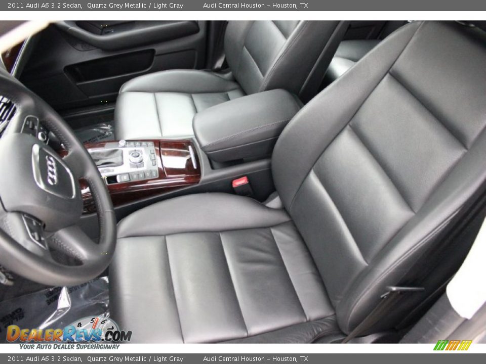 2011 Audi A6 3.2 Sedan Quartz Grey Metallic / Light Gray Photo #19