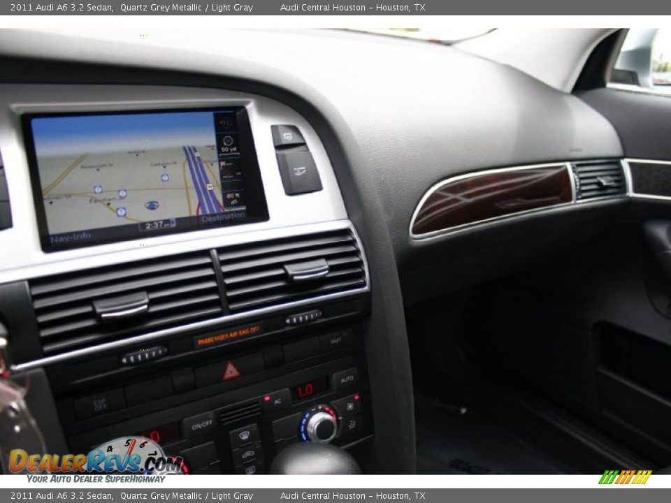 2011 Audi A6 3.2 Sedan Quartz Grey Metallic / Light Gray Photo #20