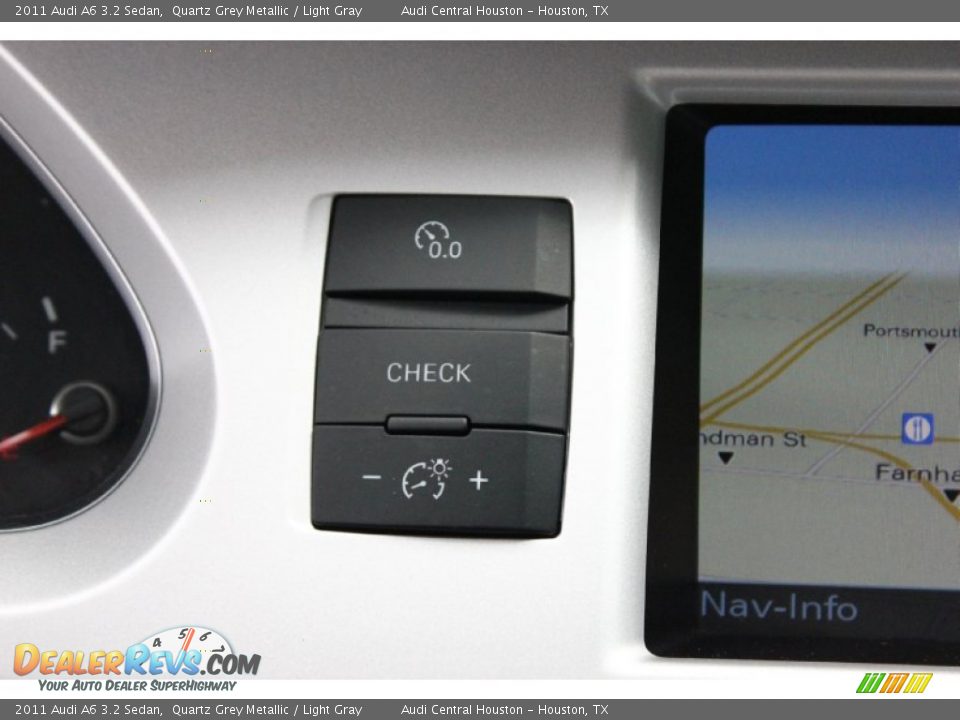 2011 Audi A6 3.2 Sedan Quartz Grey Metallic / Light Gray Photo #22