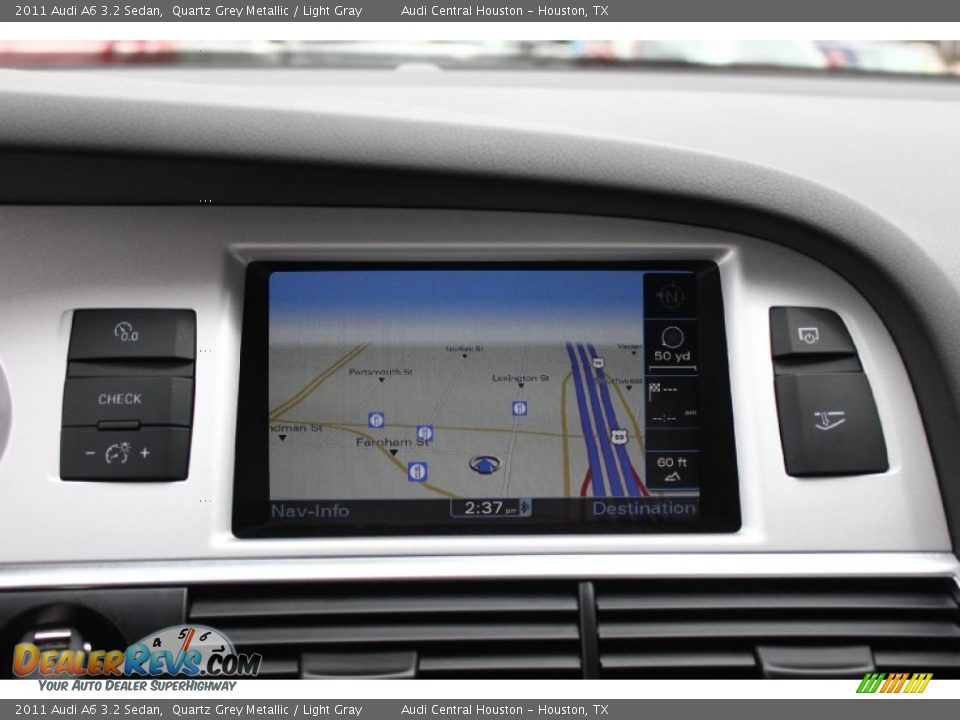 2011 Audi A6 3.2 Sedan Quartz Grey Metallic / Light Gray Photo #24