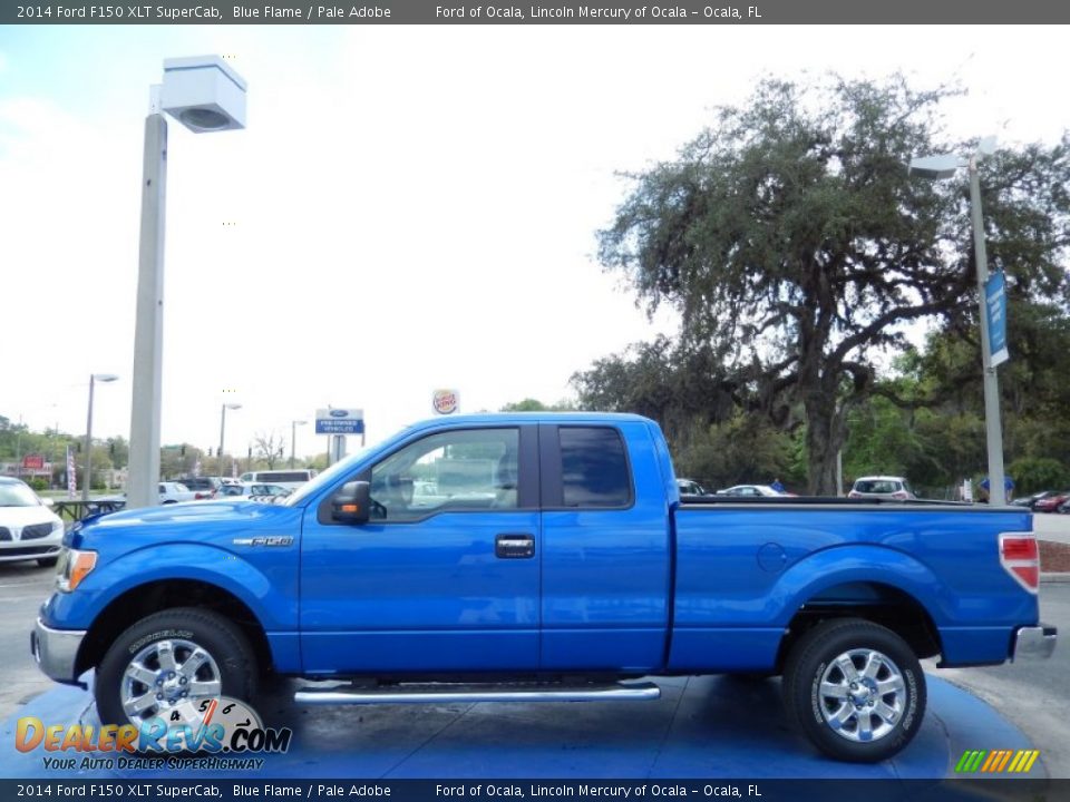 2014 Ford F150 XLT SuperCab Blue Flame / Pale Adobe Photo #2