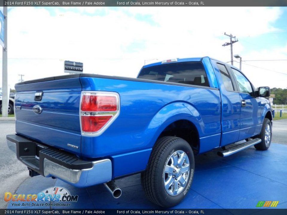 2014 Ford F150 XLT SuperCab Blue Flame / Pale Adobe Photo #3