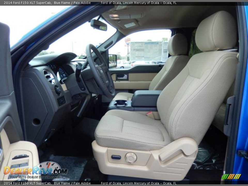 2014 Ford F150 XLT SuperCab Blue Flame / Pale Adobe Photo #6