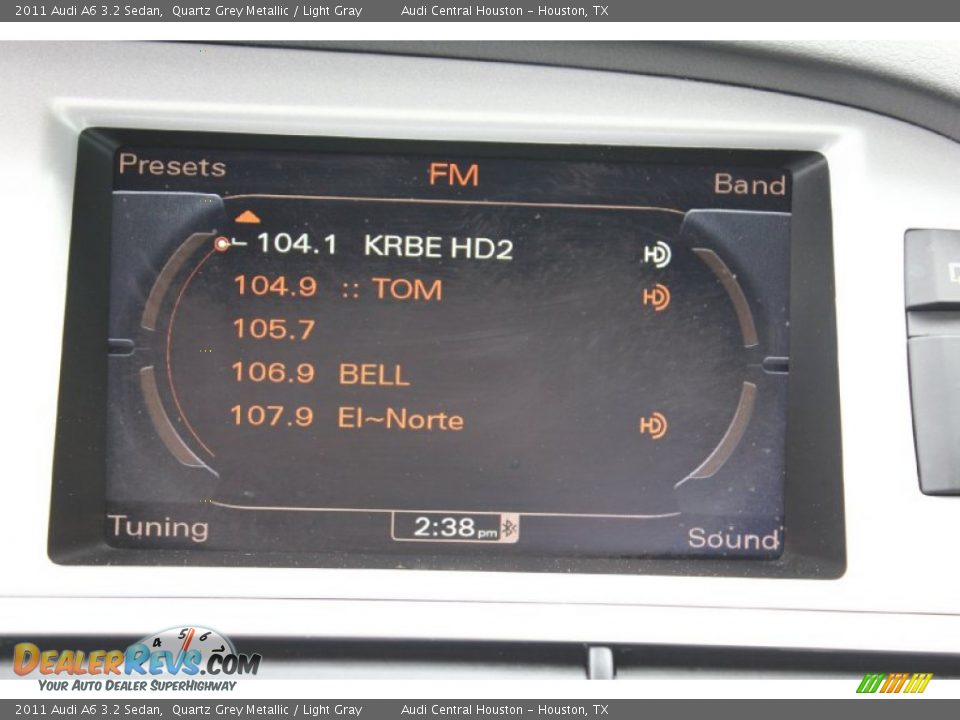 2011 Audi A6 3.2 Sedan Quartz Grey Metallic / Light Gray Photo #30