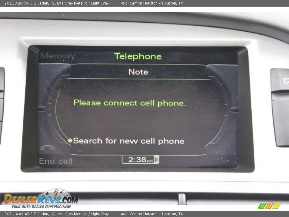 2011 Audi A6 3.2 Sedan Quartz Grey Metallic / Light Gray Photo #31
