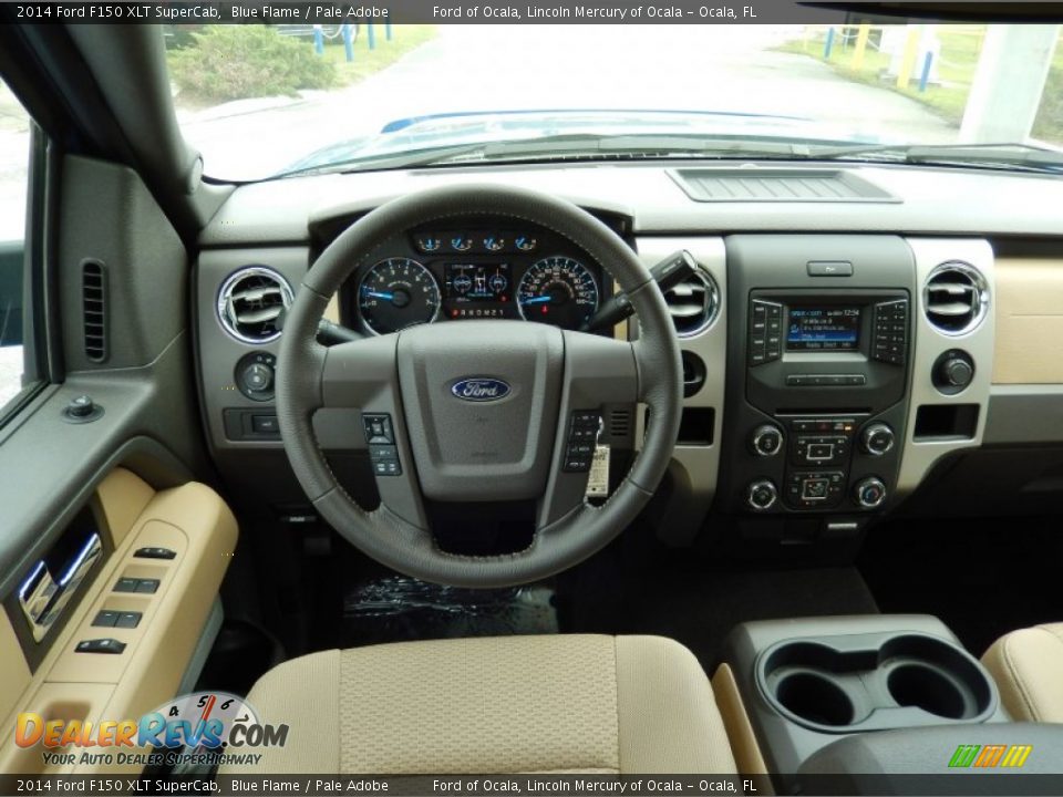 2014 Ford F150 XLT SuperCab Blue Flame / Pale Adobe Photo #8