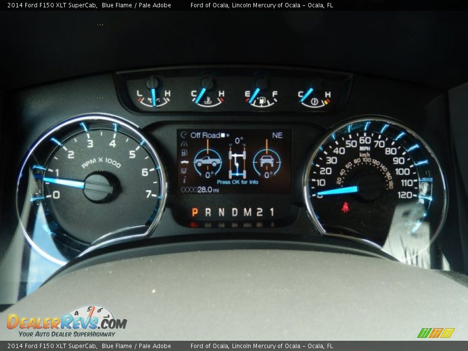 2014 Ford F150 XLT SuperCab Blue Flame / Pale Adobe Photo #9