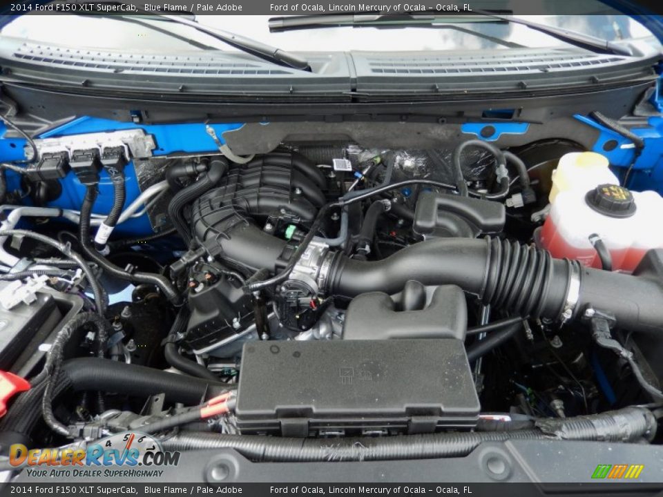 2014 Ford F150 XLT SuperCab Blue Flame / Pale Adobe Photo #11