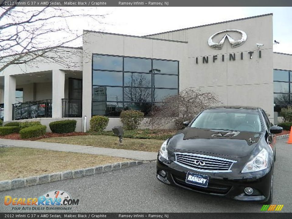 2012 Infiniti G 37 x AWD Sedan Malbec Black / Graphite Photo #1