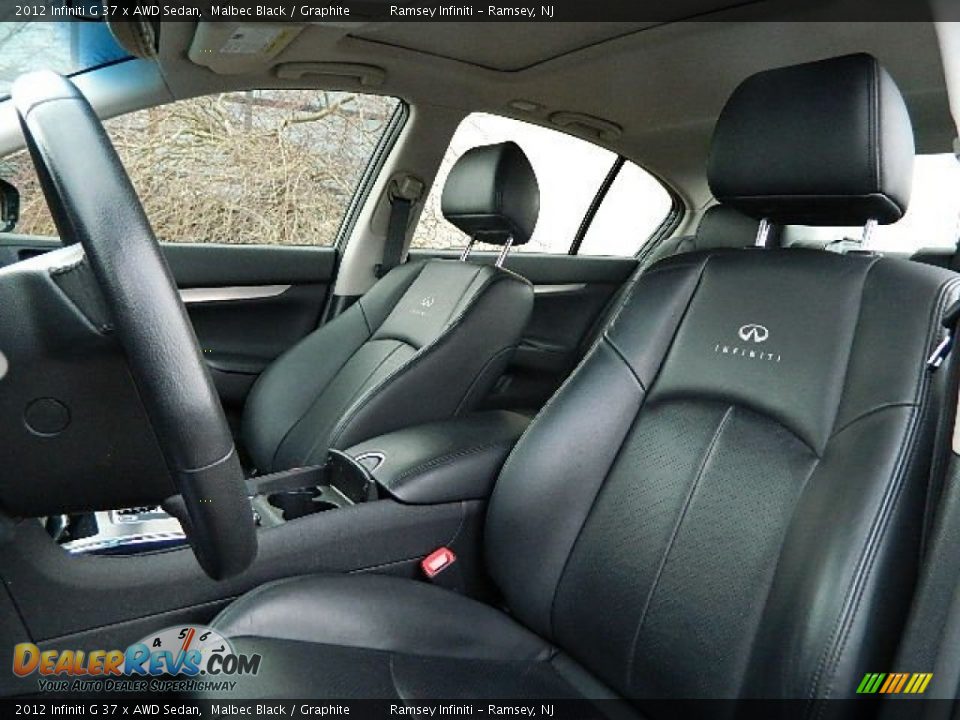 2012 Infiniti G 37 x AWD Sedan Malbec Black / Graphite Photo #8