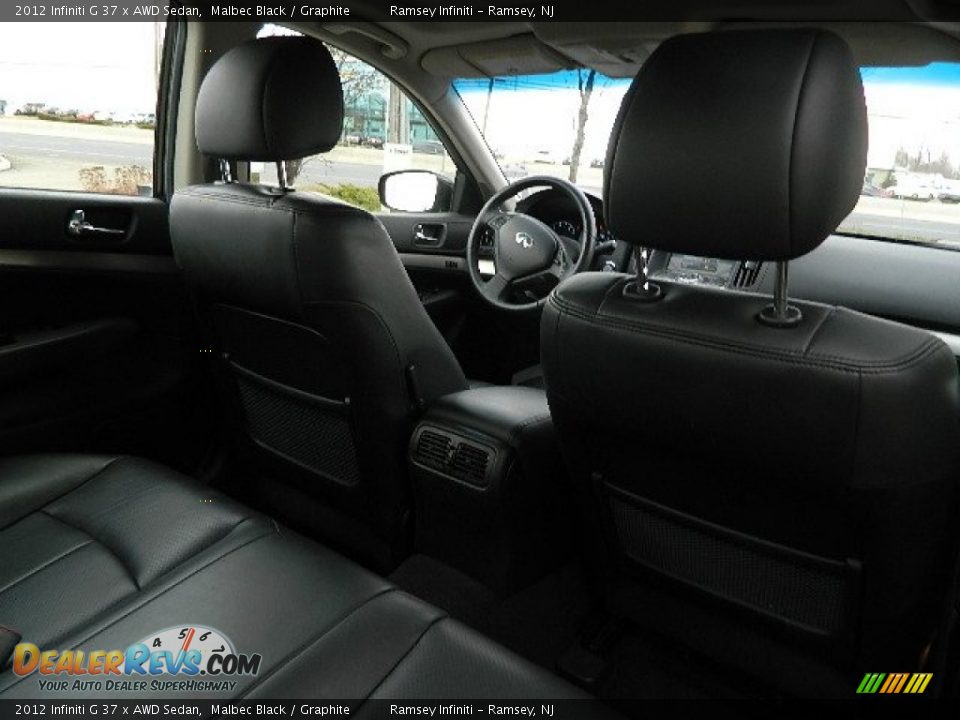 2012 Infiniti G 37 x AWD Sedan Malbec Black / Graphite Photo #10