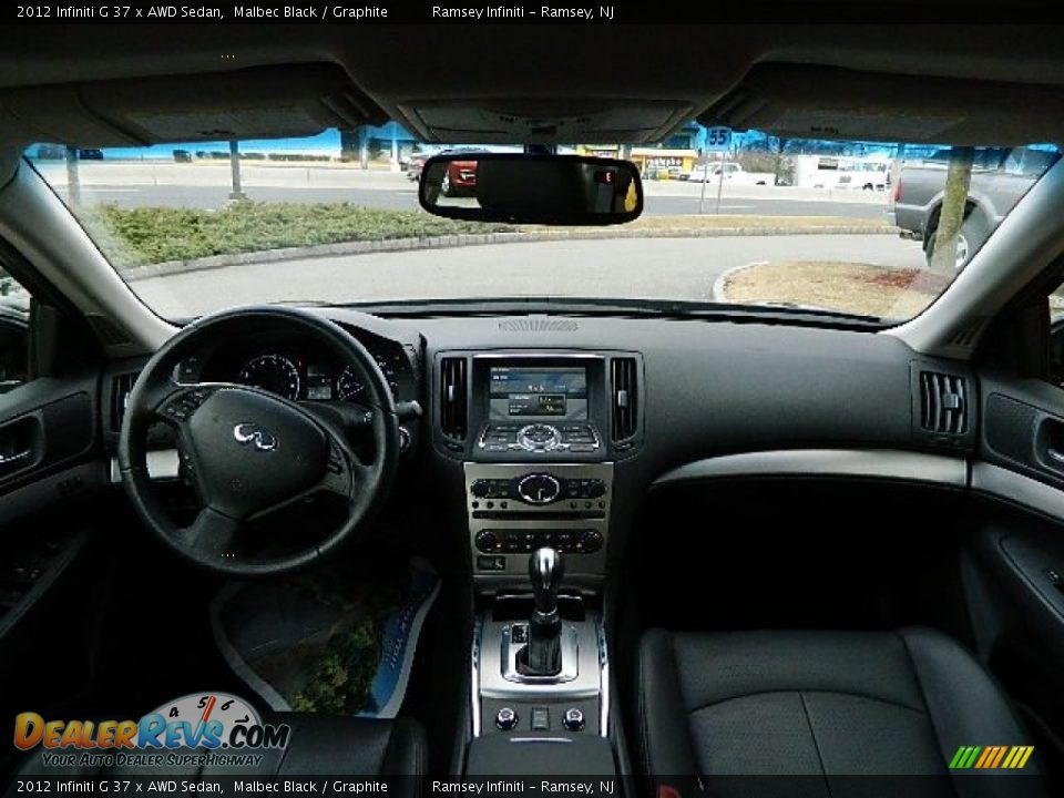 2012 Infiniti G 37 x AWD Sedan Malbec Black / Graphite Photo #12
