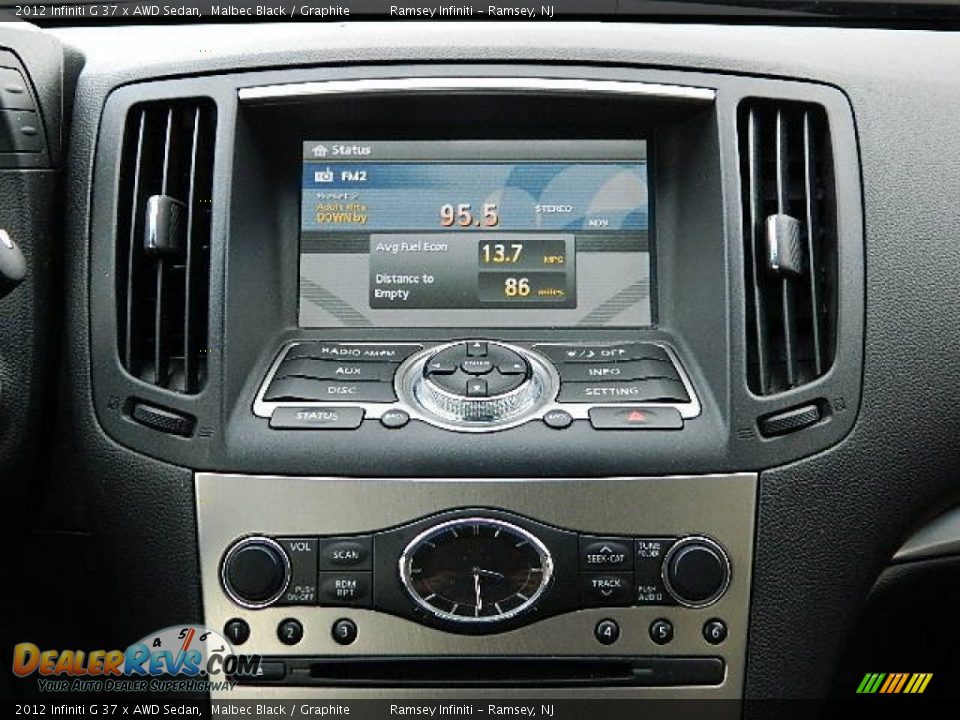 2012 Infiniti G 37 x AWD Sedan Malbec Black / Graphite Photo #15