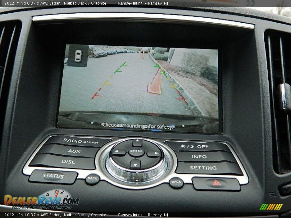 2012 Infiniti G 37 x AWD Sedan Malbec Black / Graphite Photo #16