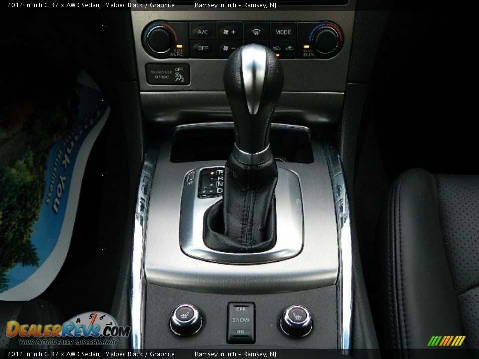 2012 Infiniti G 37 x AWD Sedan Malbec Black / Graphite Photo #17
