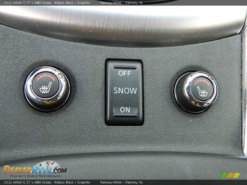 2012 Infiniti G 37 x AWD Sedan Malbec Black / Graphite Photo #18