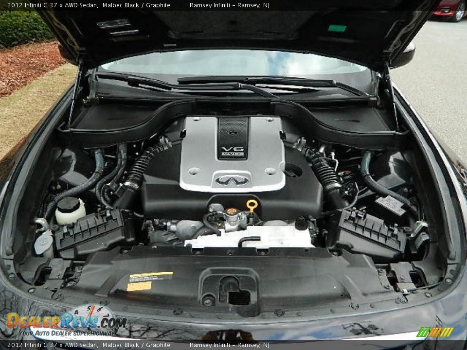 2012 Infiniti G 37 x AWD Sedan Malbec Black / Graphite Photo #19