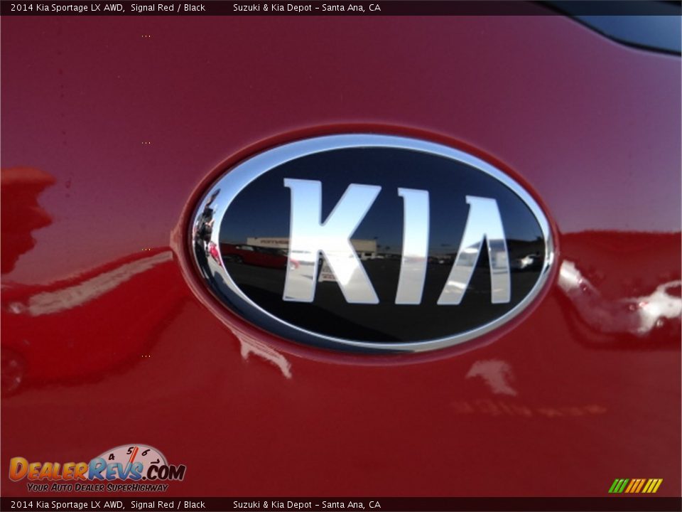 2014 Kia Sportage LX AWD Signal Red / Black Photo #7