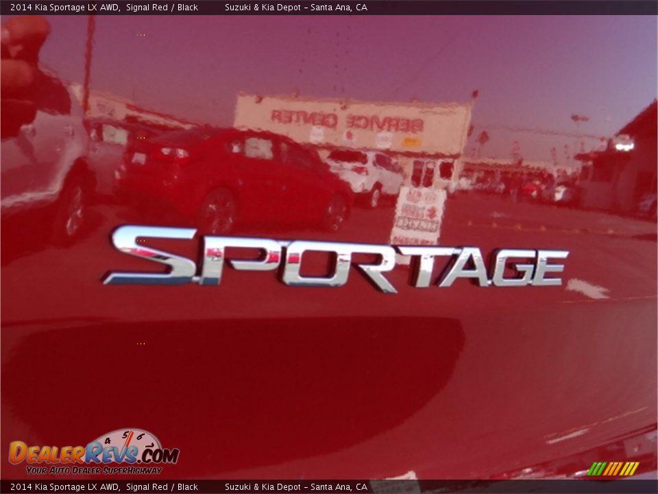 2014 Kia Sportage LX AWD Signal Red / Black Photo #8