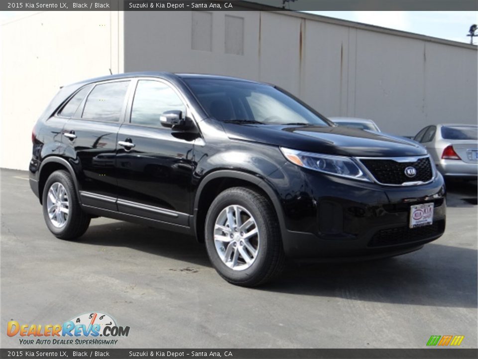 2015 Kia Sorento LX Black / Black Photo #1