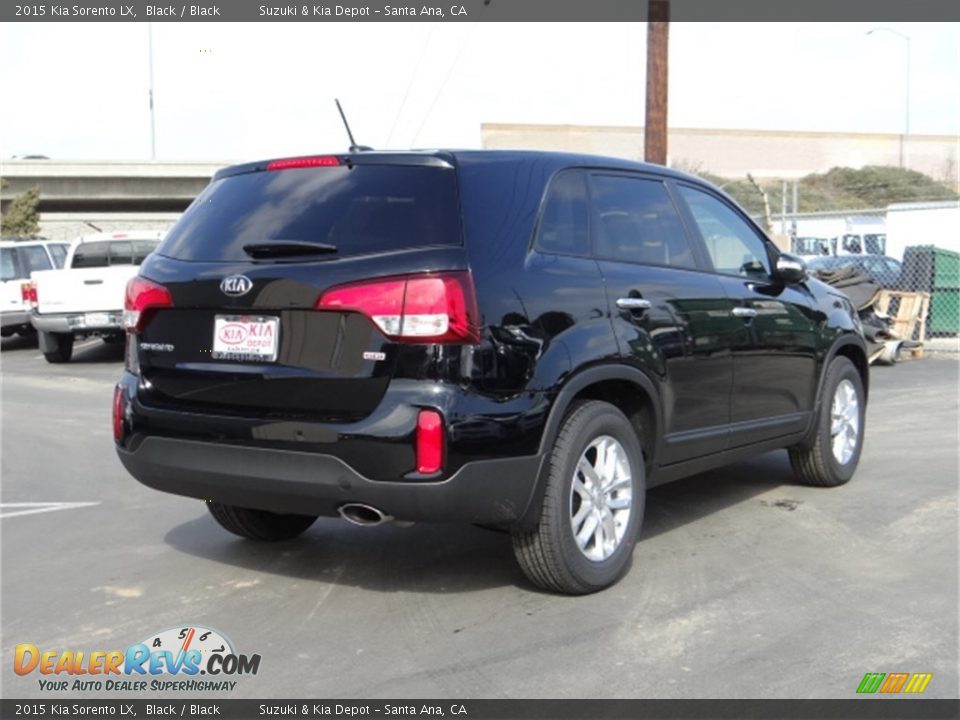 2015 Kia Sorento LX Black / Black Photo #3