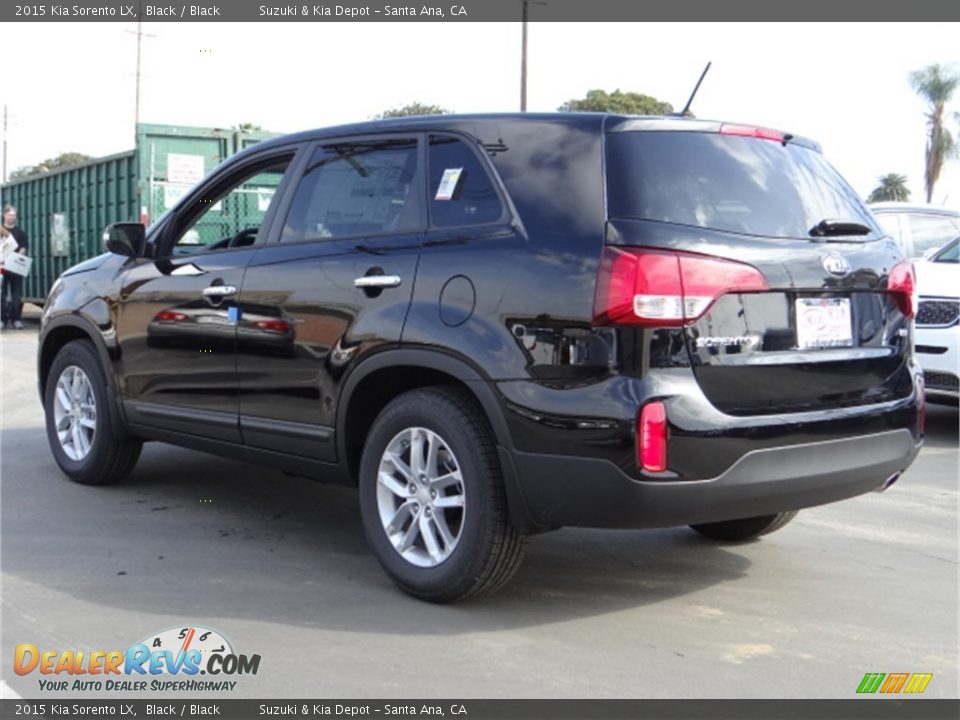 2015 Kia Sorento LX Black / Black Photo #4