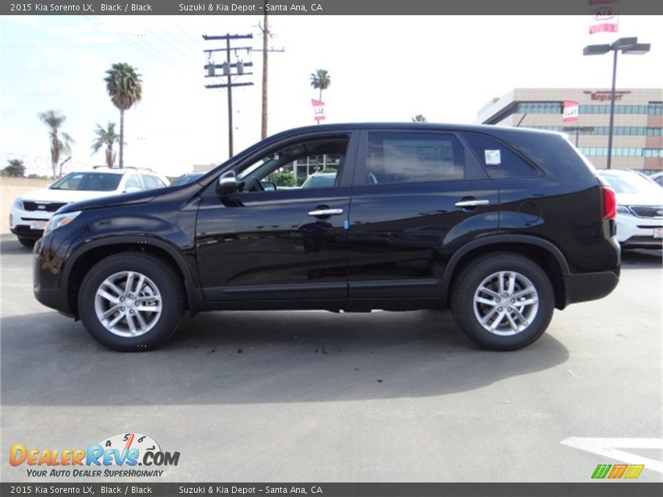 2015 Kia Sorento LX Black / Black Photo #5