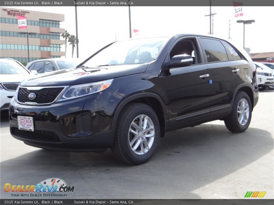 2015 Kia Sorento LX Black / Black Photo #6
