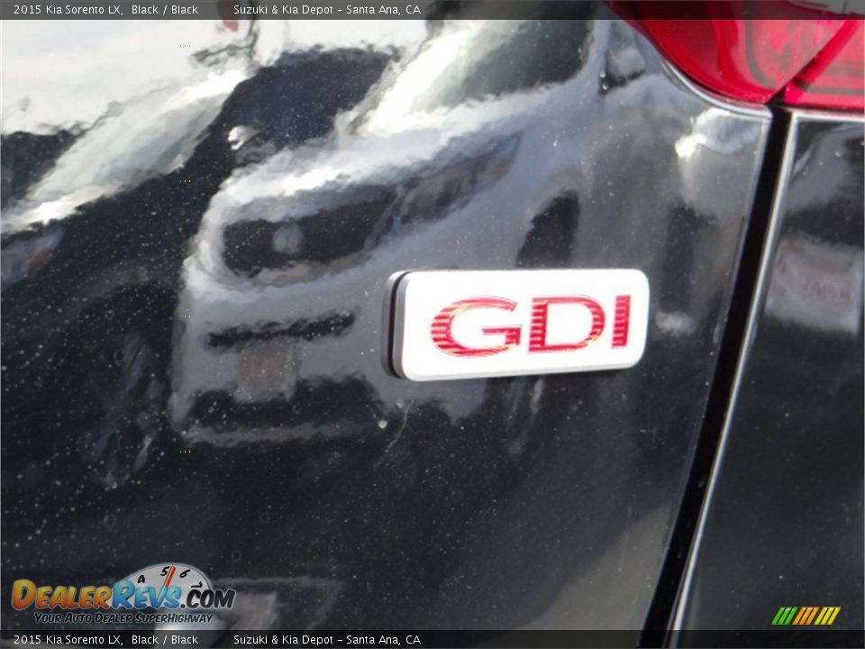 2015 Kia Sorento LX Black / Black Photo #7