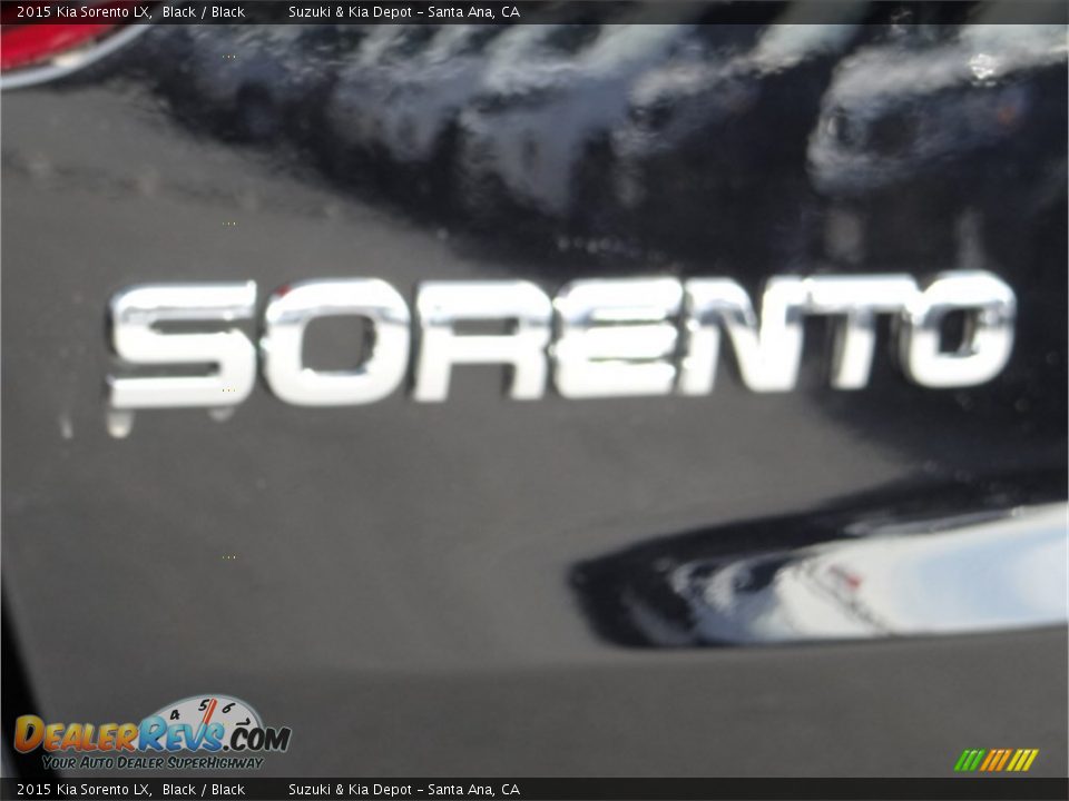 2015 Kia Sorento LX Black / Black Photo #8