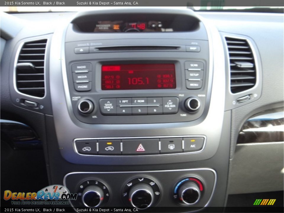 2015 Kia Sorento LX Black / Black Photo #12