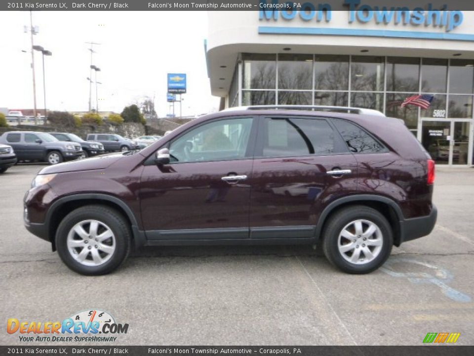 2011 Kia Sorento LX Dark Cherry / Black Photo #2