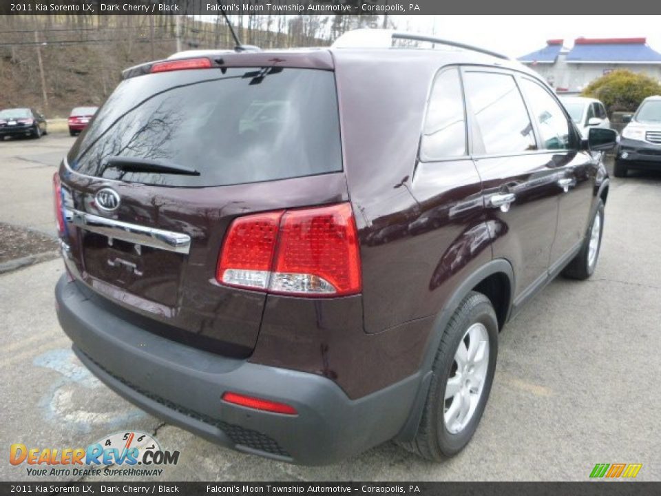 2011 Kia Sorento LX Dark Cherry / Black Photo #5