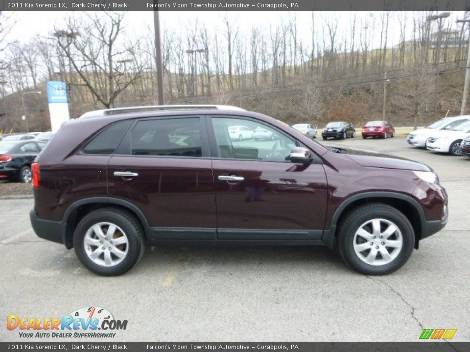 2011 Kia Sorento LX Dark Cherry / Black Photo #6