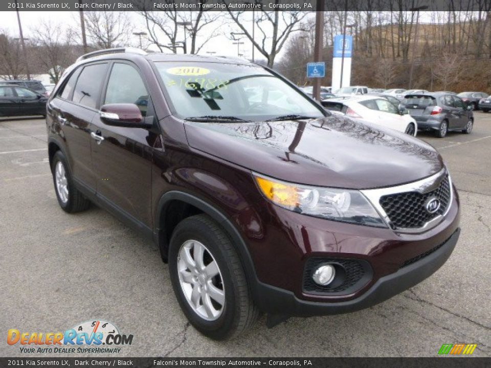 2011 Kia Sorento LX Dark Cherry / Black Photo #7