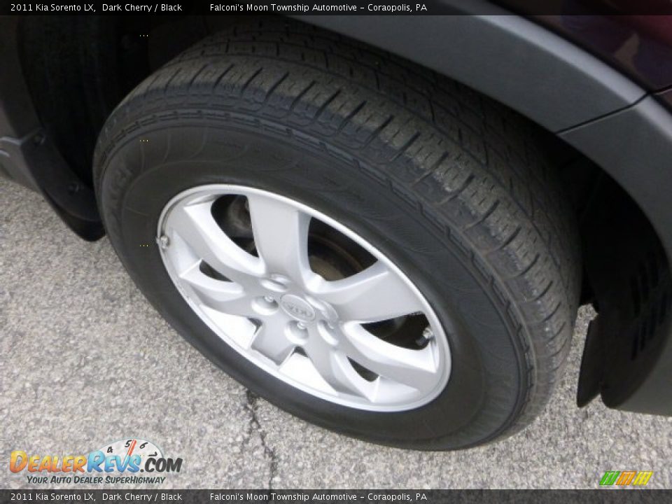 2011 Kia Sorento LX Dark Cherry / Black Photo #9