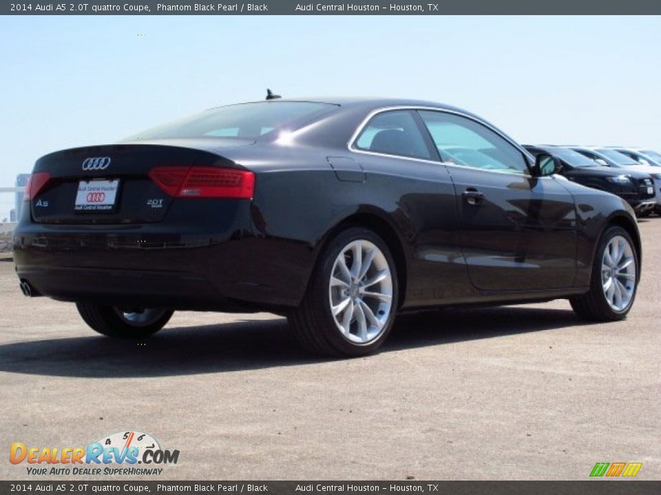 2014 Audi A5 2.0T quattro Coupe Phantom Black Pearl / Black Photo #2