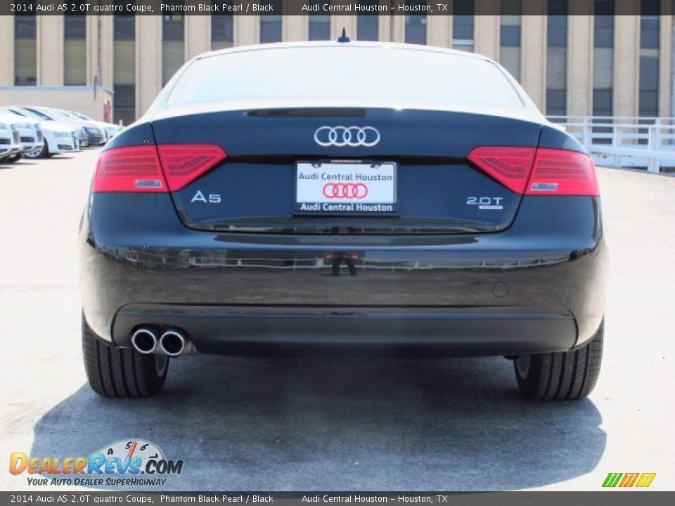 2014 Audi A5 2.0T quattro Coupe Phantom Black Pearl / Black Photo #3