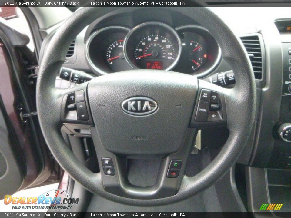 2011 Kia Sorento LX Dark Cherry / Black Photo #21